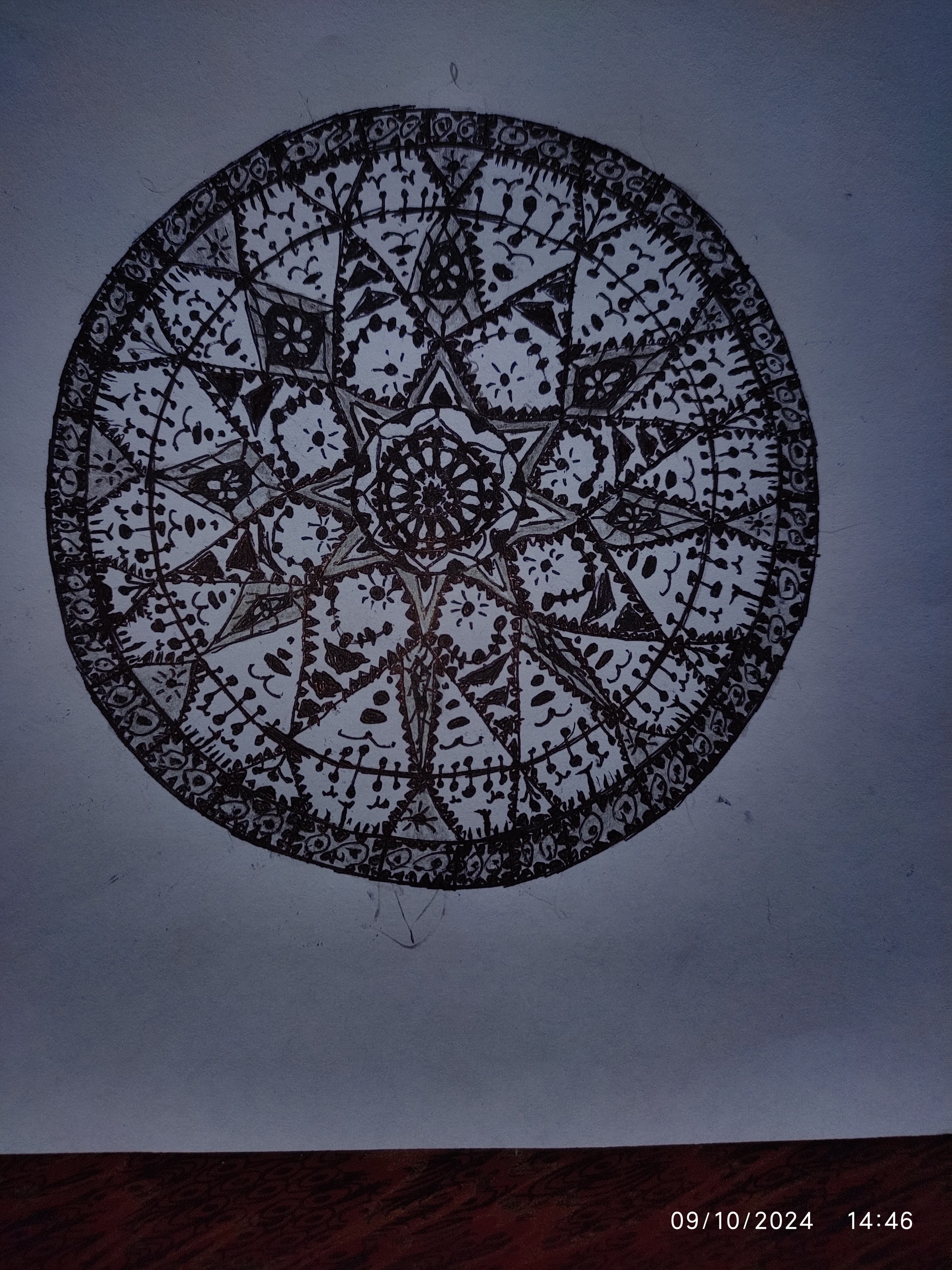 My 1st approach to mandala art form 