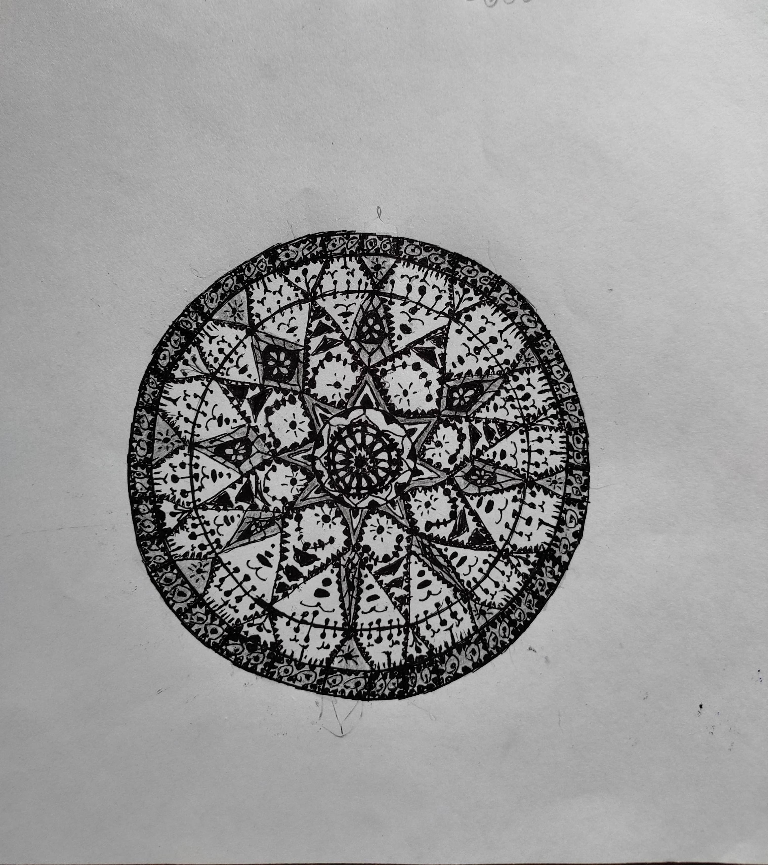 My 1st approach to mandala art form 